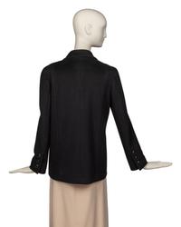 Chanel Black Cashmere Pea Coat, 1998