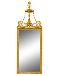 A George III Carved Giltwood Mirror