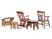 A Group of Doll Furniture
