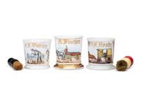 Three Milkman's Porcelain Occupational Shaving Mugs