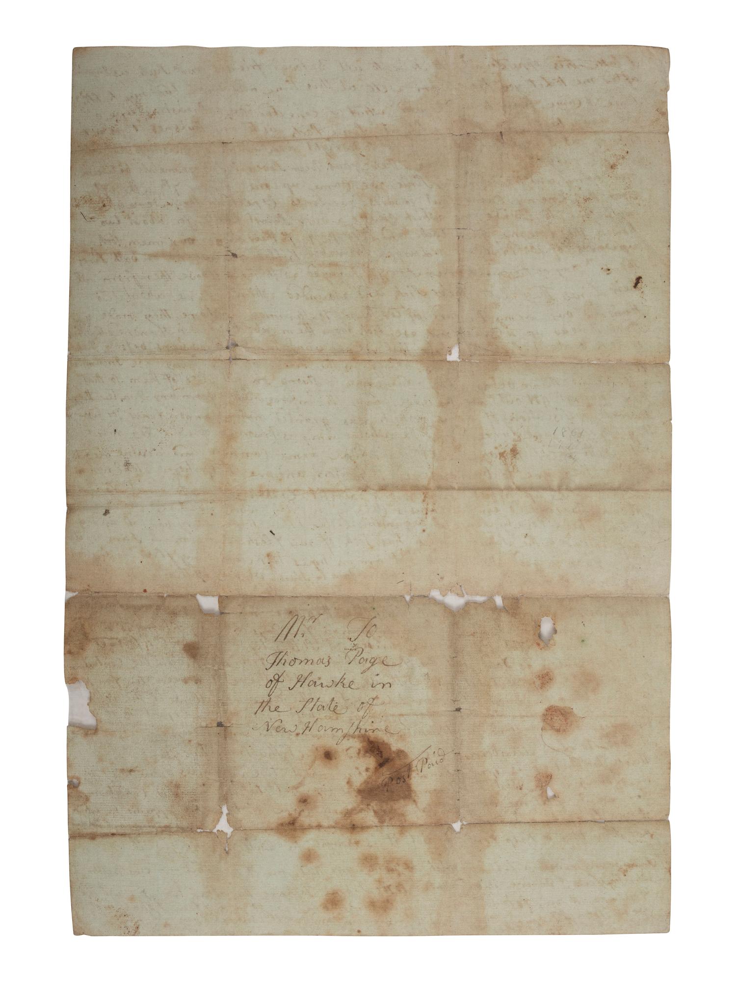 [REVOLUTIONARY WAR]. Letter from a soldier in the 2nd New Hampshire Militia Regiment describing the Battle of Saratoga and the British surrender. Albany, [NY], 23 October 1777.