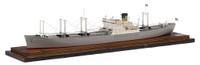 Painted wooden presentation model of the M.S. Donald McKay 20th century