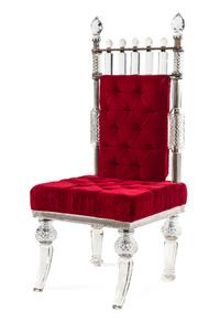 A Victorian Cut Glass Mounted Throne Chair Height 51 inches. — F. &. C. OSLER, BIRMINGHAM, LATE 19TH CENTURY