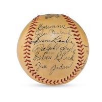 A 1935 Brooklyn Dodgers Team Signed Autograph Baseball (PSA Letter of Authenticity)