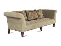 A Button-Tufted Upholstered Sofa
