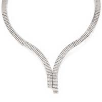 DIAMOND AND WHITE GOLD NECKLACE