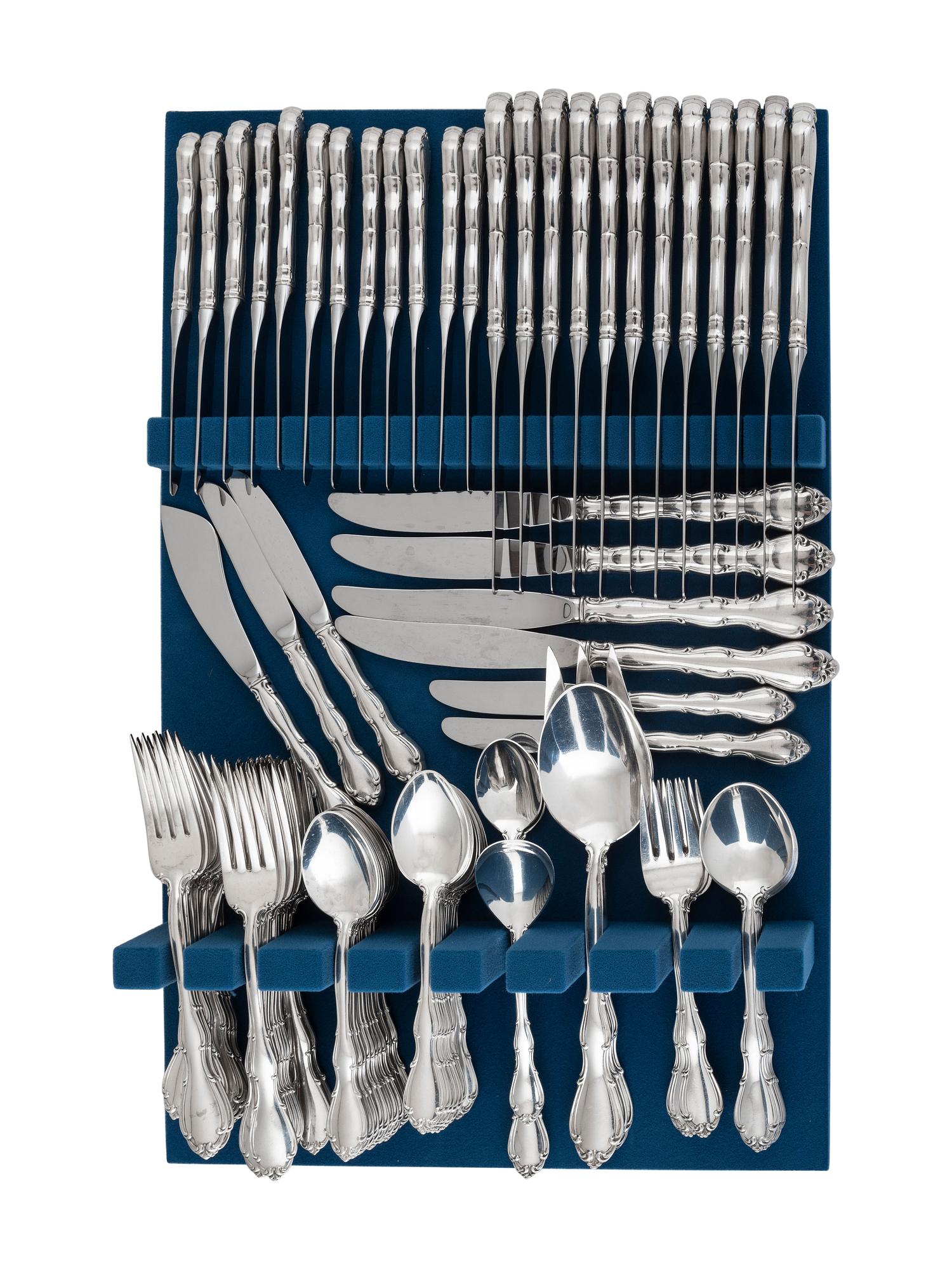 An American Silver Flatware Service
