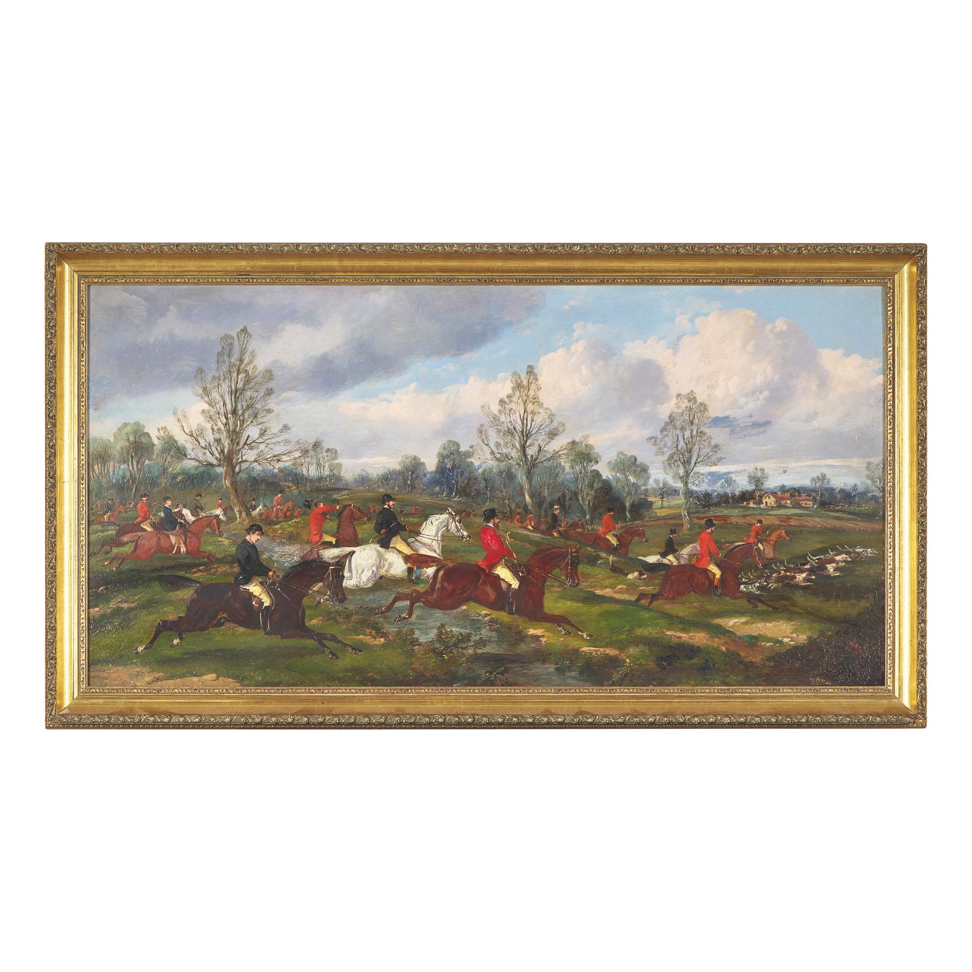 Samuel Henry Alken (British, 1810-1894) — A Hunt in Full Cry