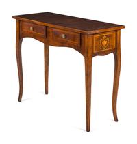 An Italian Walnut and Marquetry Dressing Table