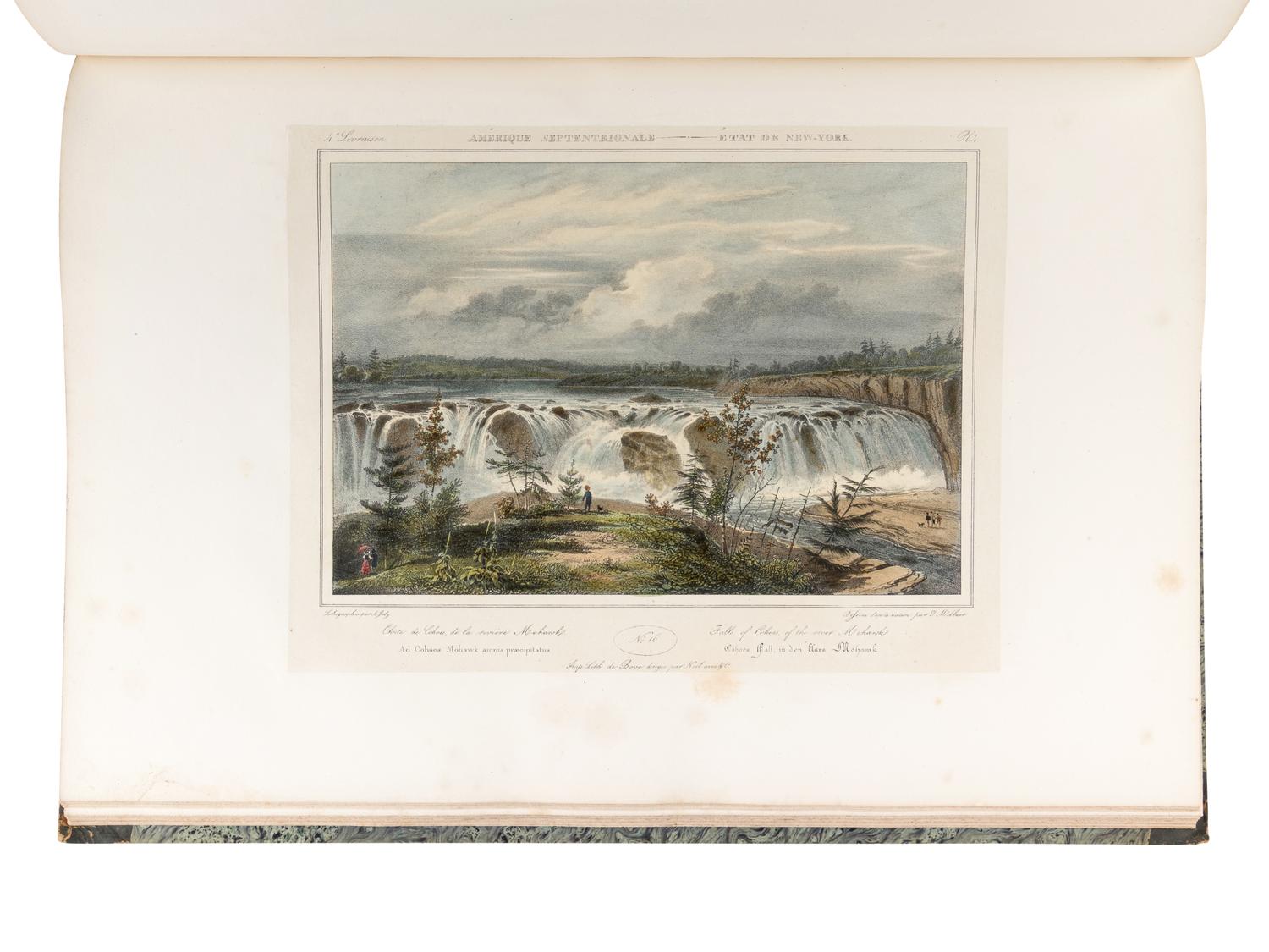 MILBERT, J[acques Gerard] (1766-1840). Itinéraire Pittoresque du Fleuve Hudson . Paris: Henri Gaugain, 1828.