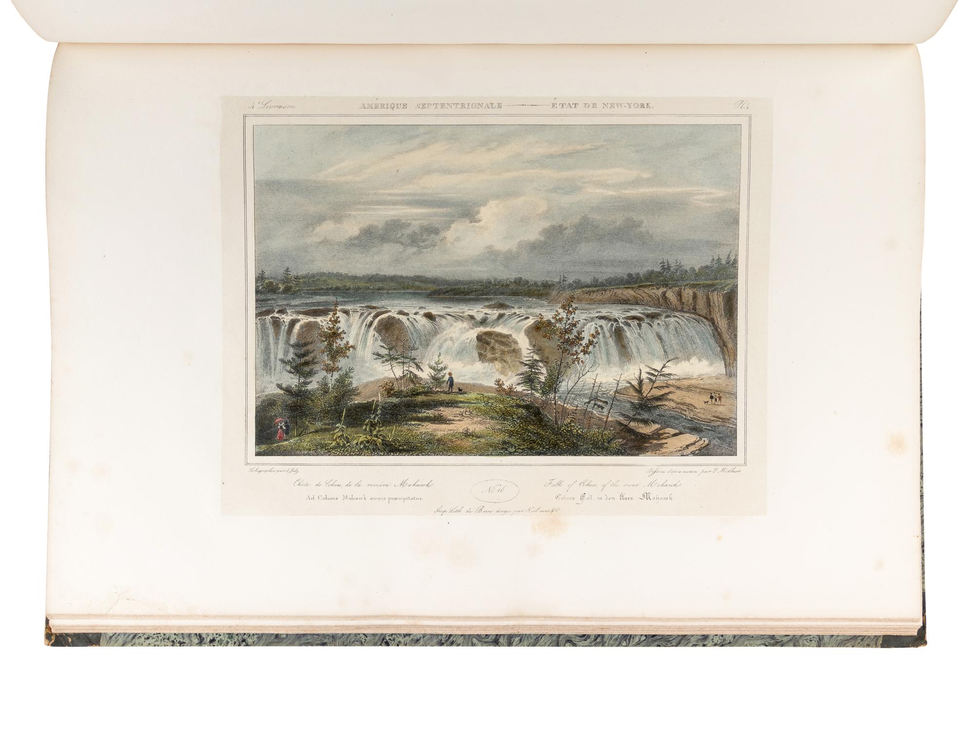 MILBERT, J[acques Gerard] (1766-1840). Itinéraire Pittoresque du Fleuve Hudson . Paris: Henri Gaugain, 1828.