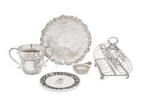 A Group of Five English Silver Articles