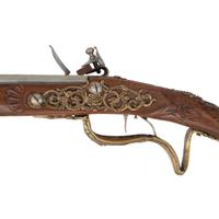 Contemporary Smoothbore Flintlock Jaeger Rifle
