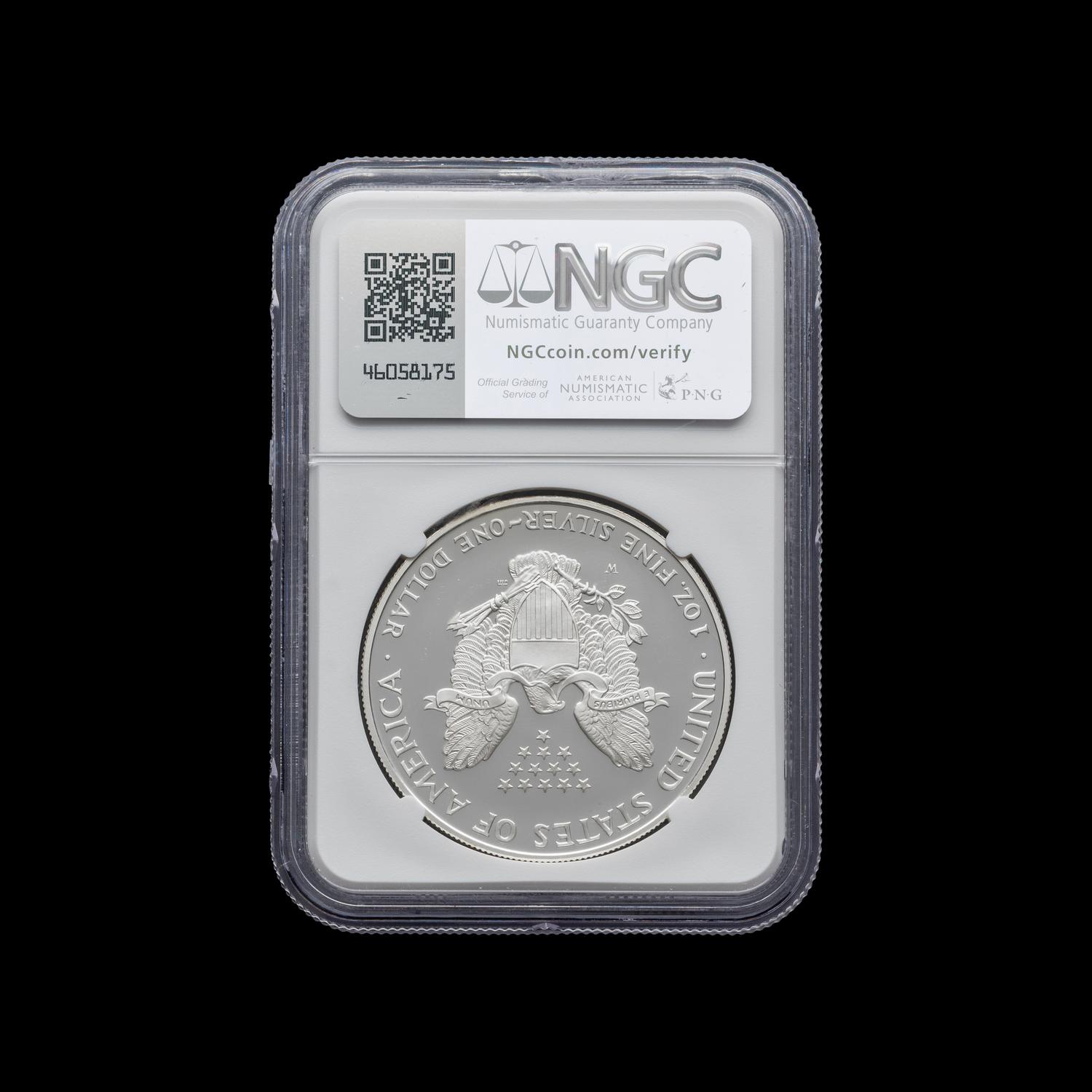 A 1995-W Silver Eagle $1 Proof [NGC PF69 Ultra Cameo]