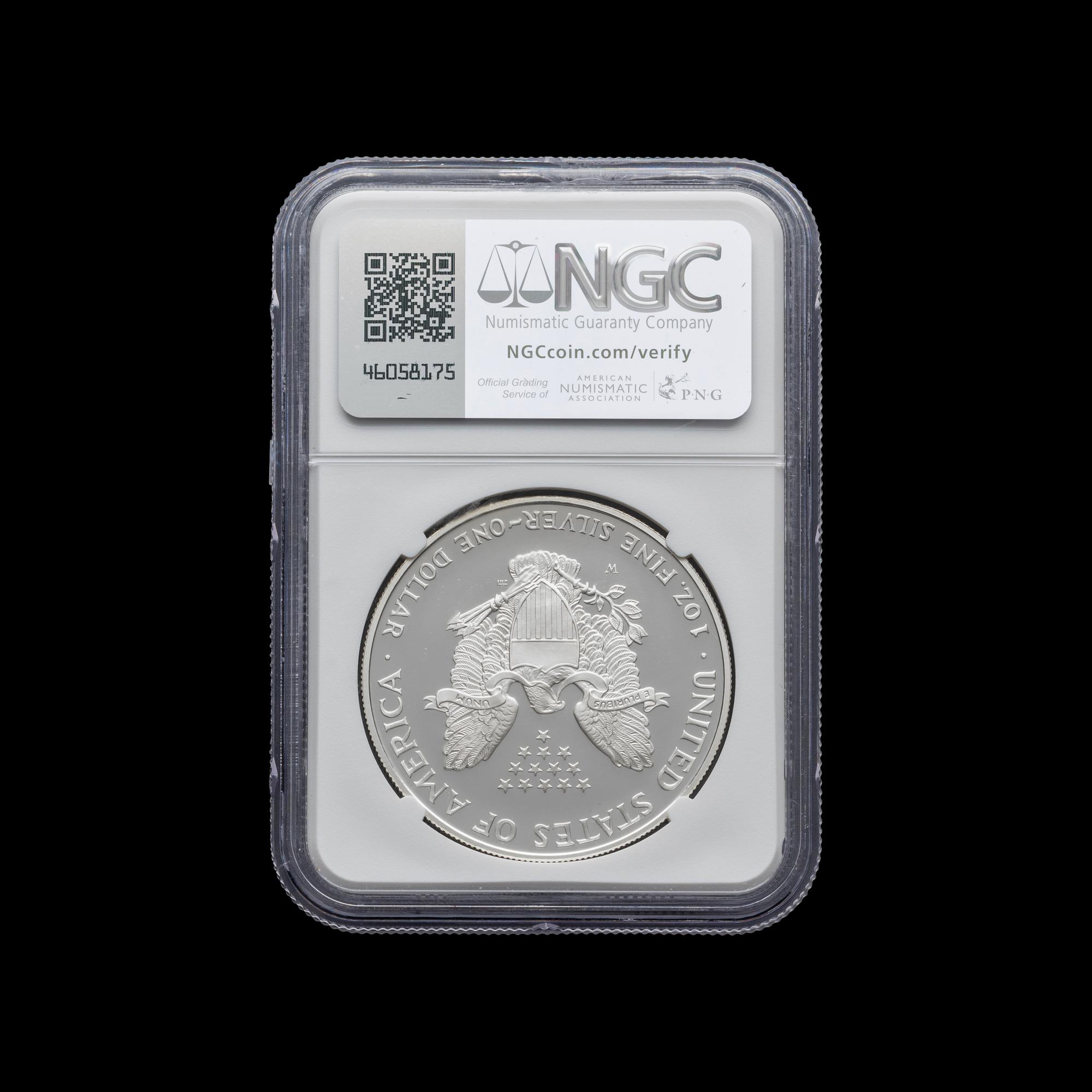 A 1995-W Silver Eagle $1 Proof [NGC PF69 Ultra Cameo]