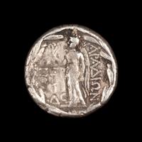 [ANCIENT] PHONECIA. Aradus. Tyche/Nike. AR Tetratrachm (c. 60 BCE)