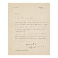 [Churchill, Winston S.] Churchill, Winston S. Typed Letter, signed