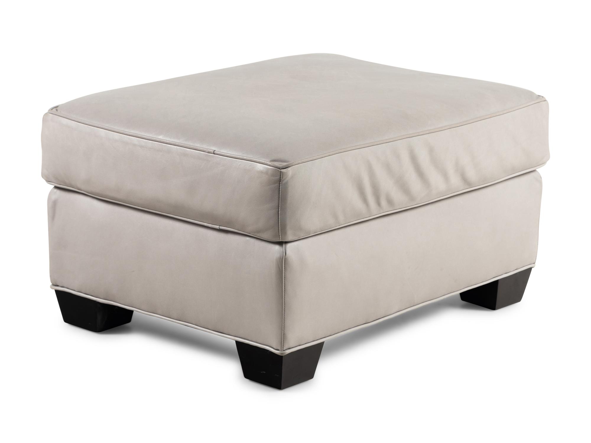 A Pair of Contemporary Leather-Upholstered Lounge Chairs
