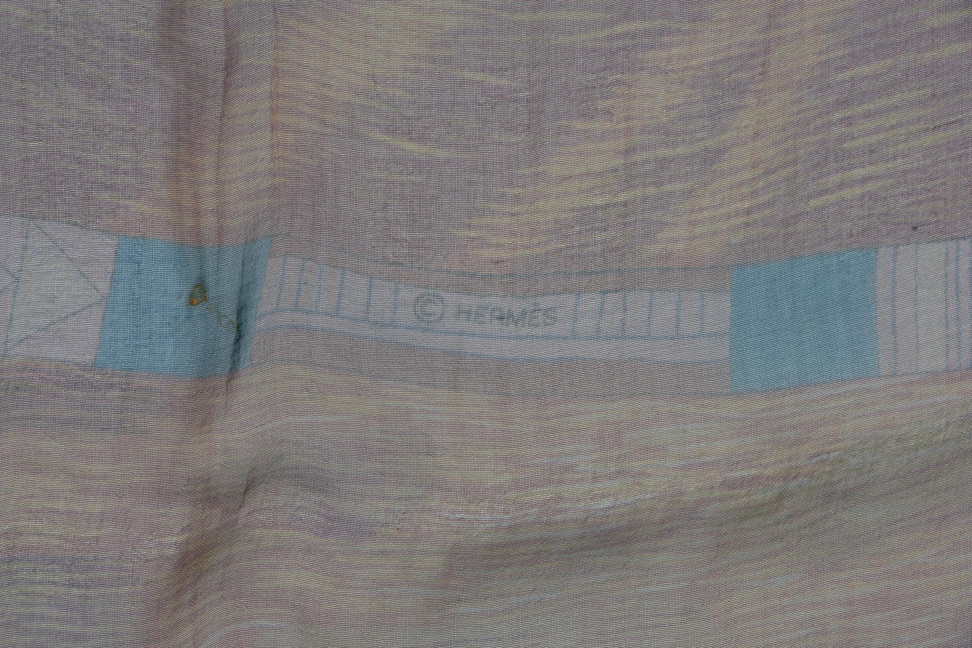 Two Hermès Silk Chiffon Scarves