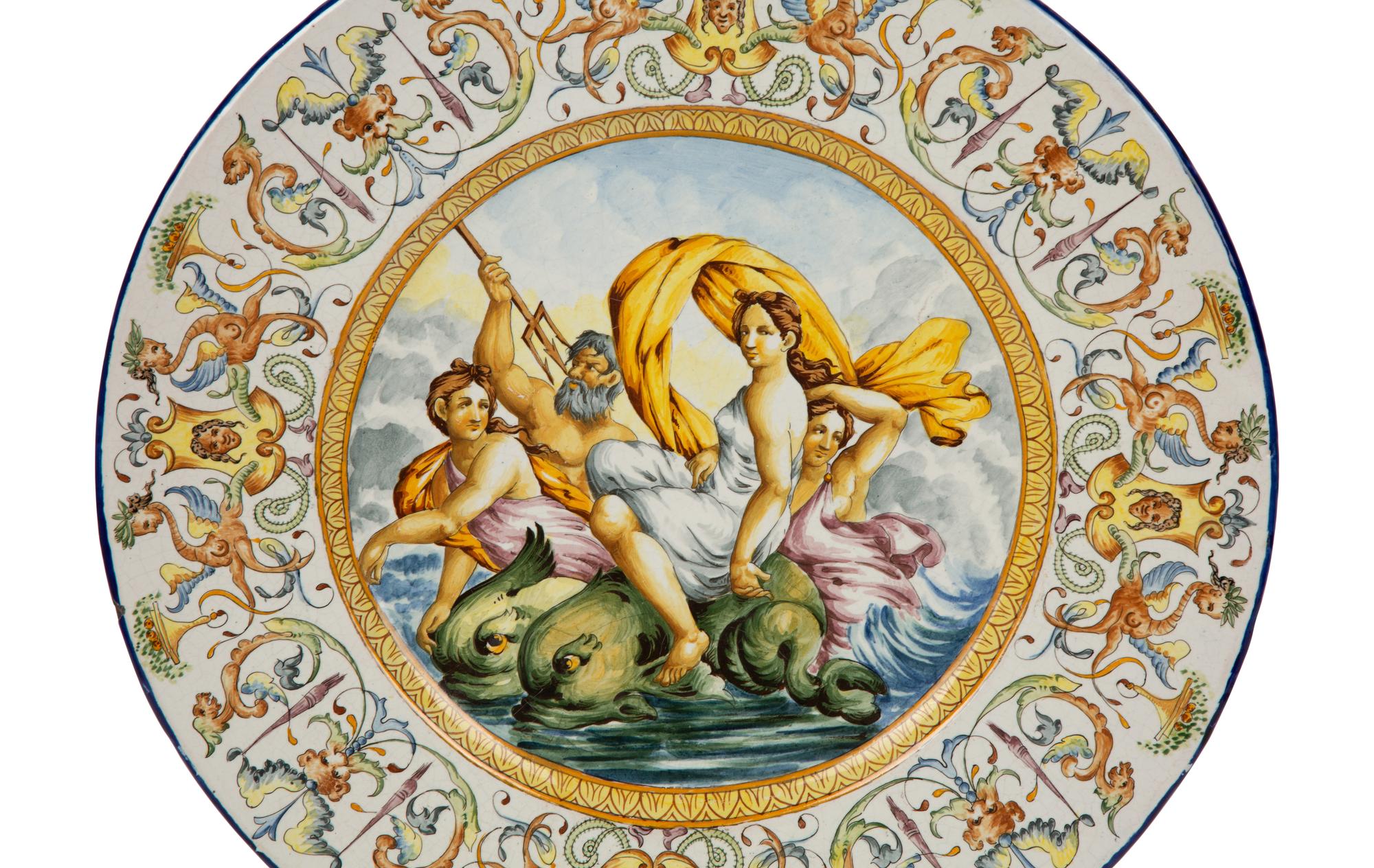A Pair of Italian Majolica Chargers — 20TH CENTURY
