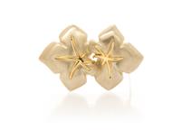 A Sterling Silver and 18 Karat Yellow Gold Brooch, Tiffany & Co., Circa 1991, 11.10 dwts.