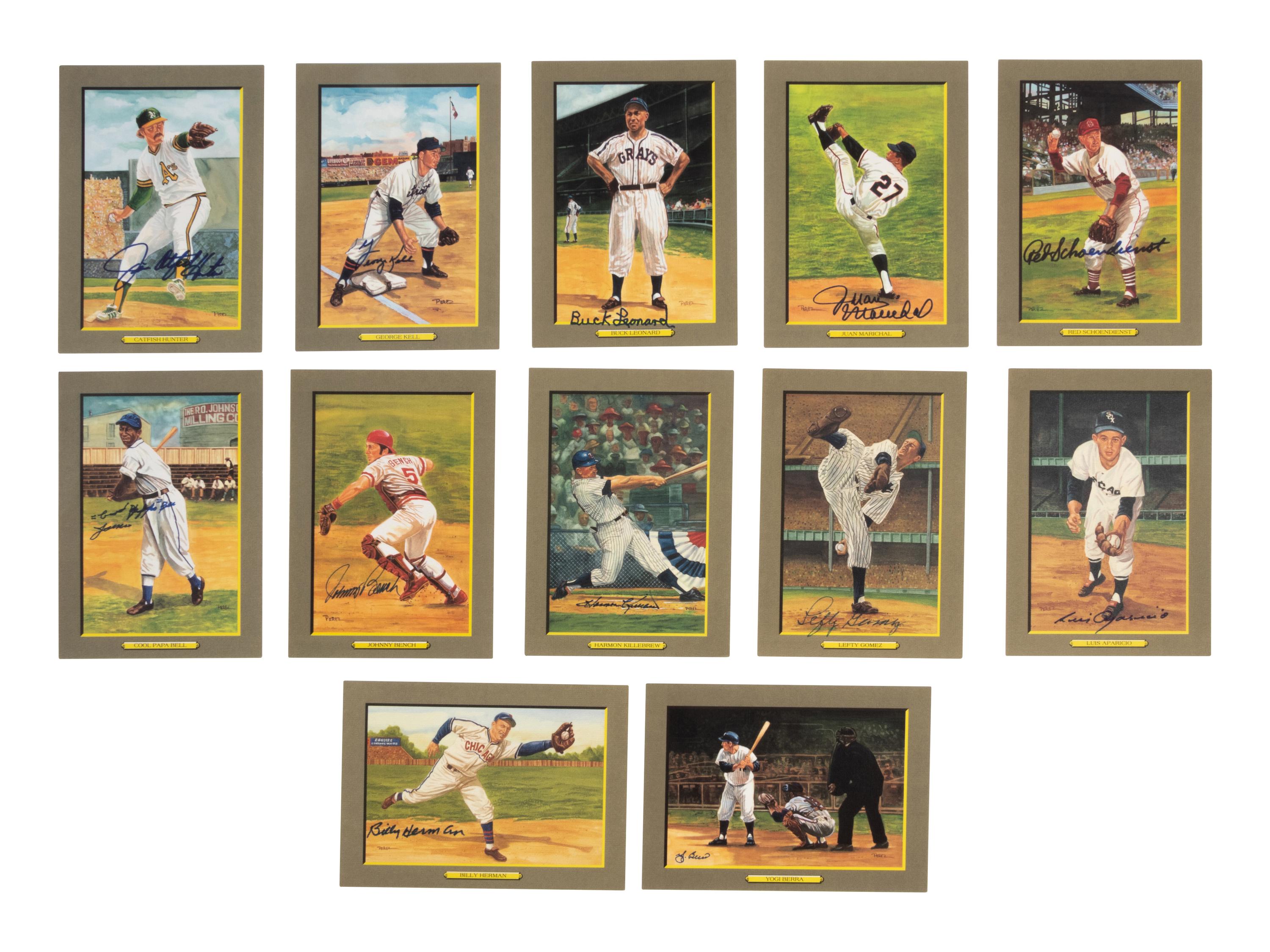 A Group of 68 signed Perez-Steele Great Moments Cards,