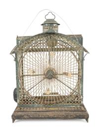 Four Architectural Bird Cages