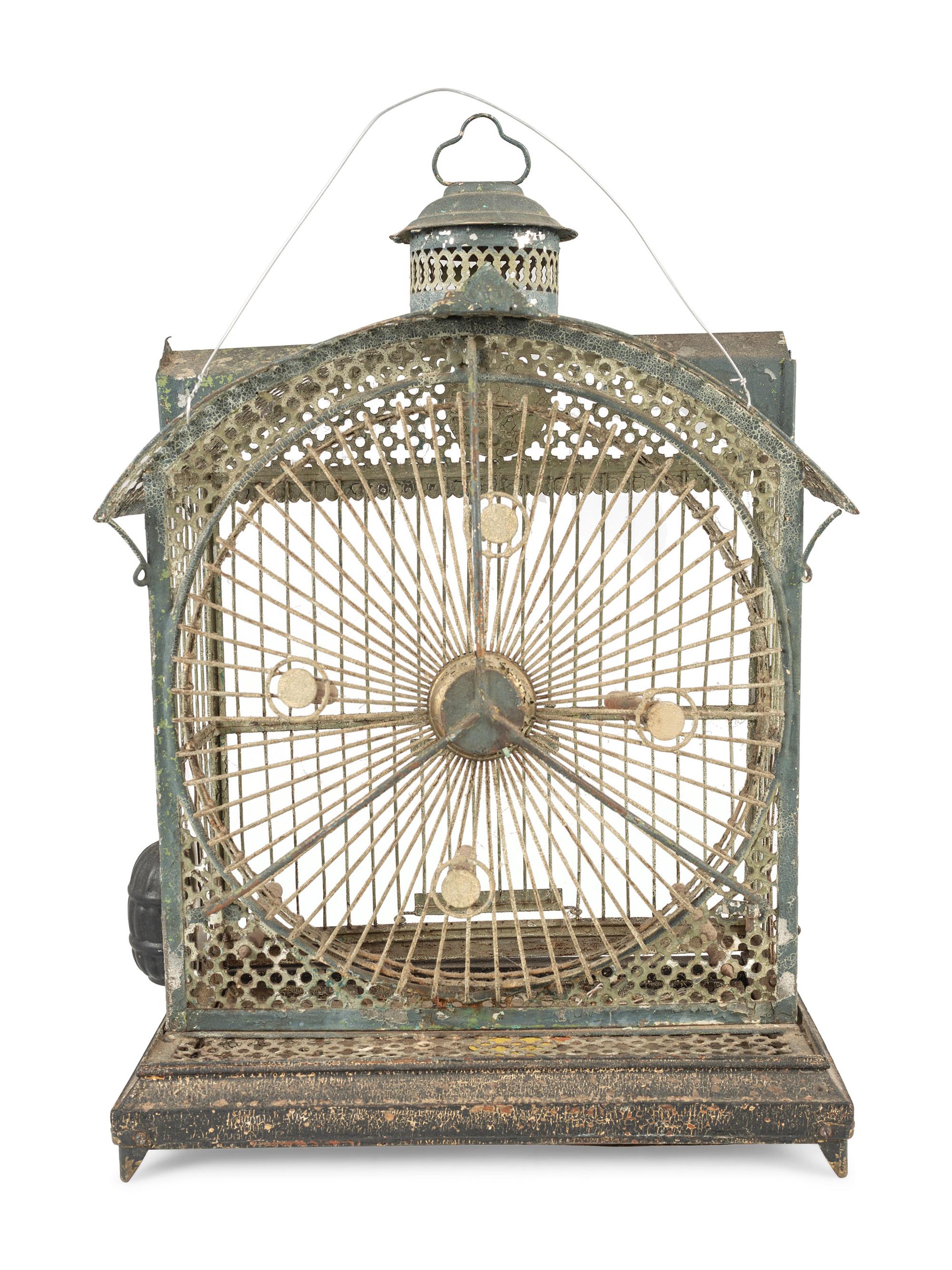 Four Architectural Bird Cages