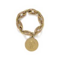 BICOLOR GOLD CHARM BRACELET