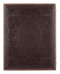 [EARLY PHOTOGRAPHY]. Whole plate ambrotype of a family of three.