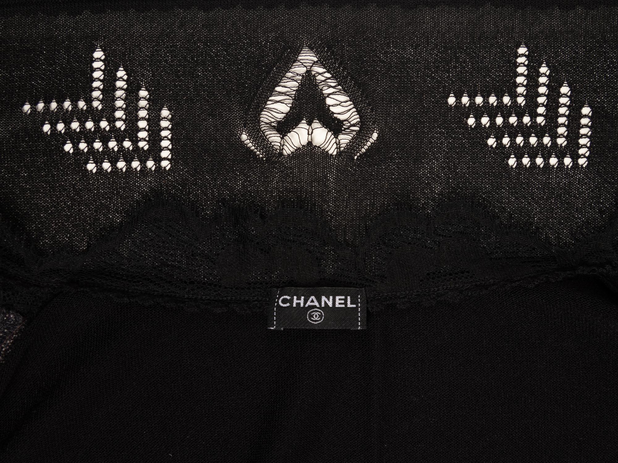 Chanel Knit Cardigan with Lace, Spring 2006