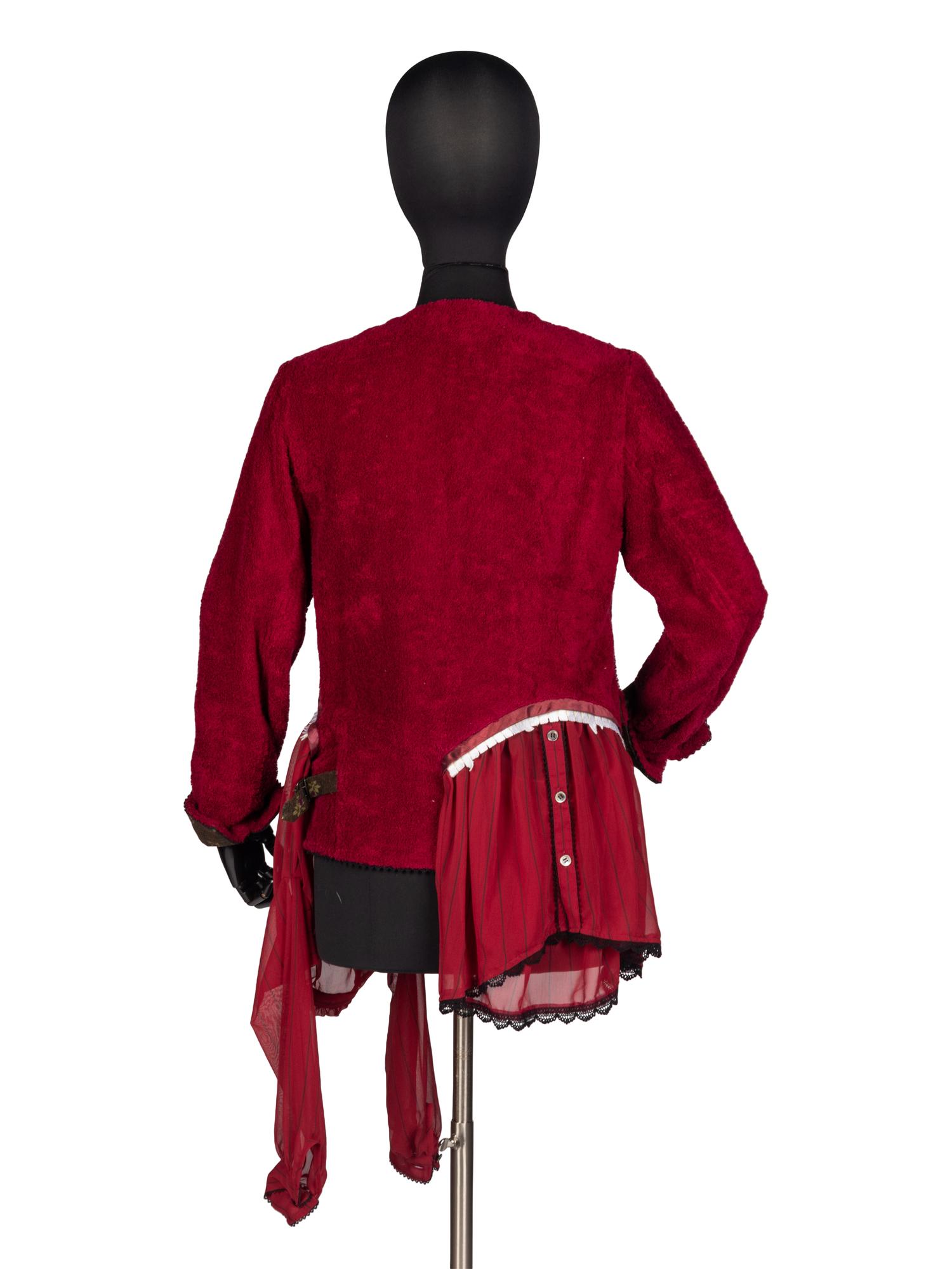 Undercover Red Terry Cloth "Monster" Jacket