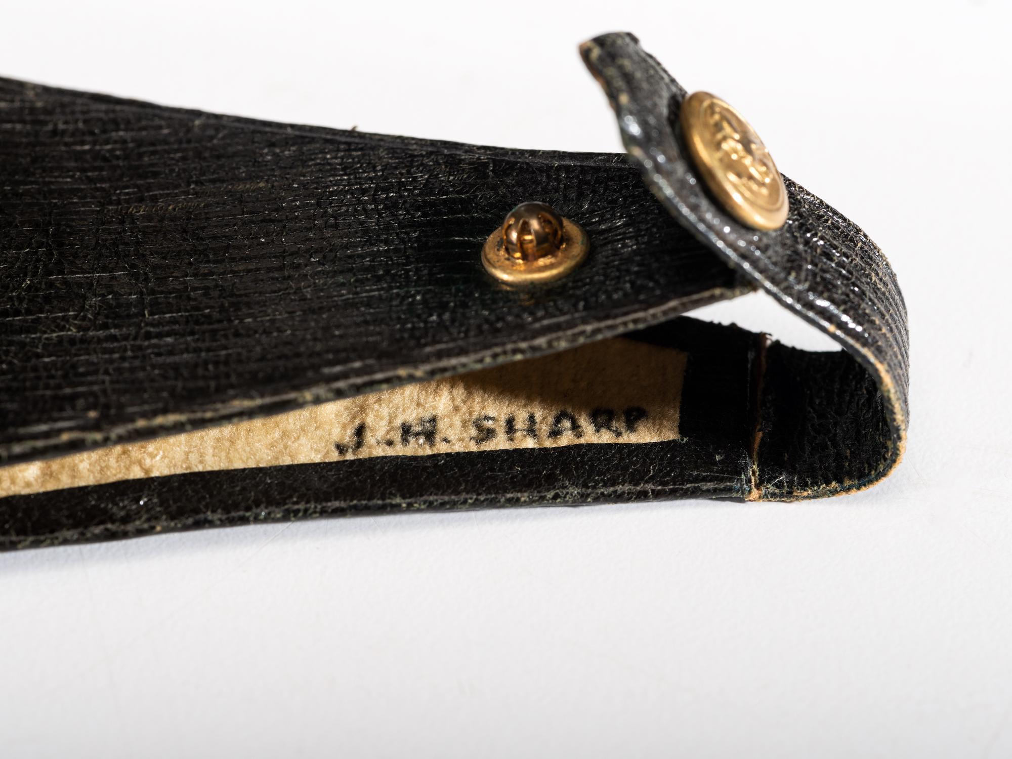 Muffineer, Cordial and Lorgnette with Signed Case, Belonging to Joseph Henry Sharp