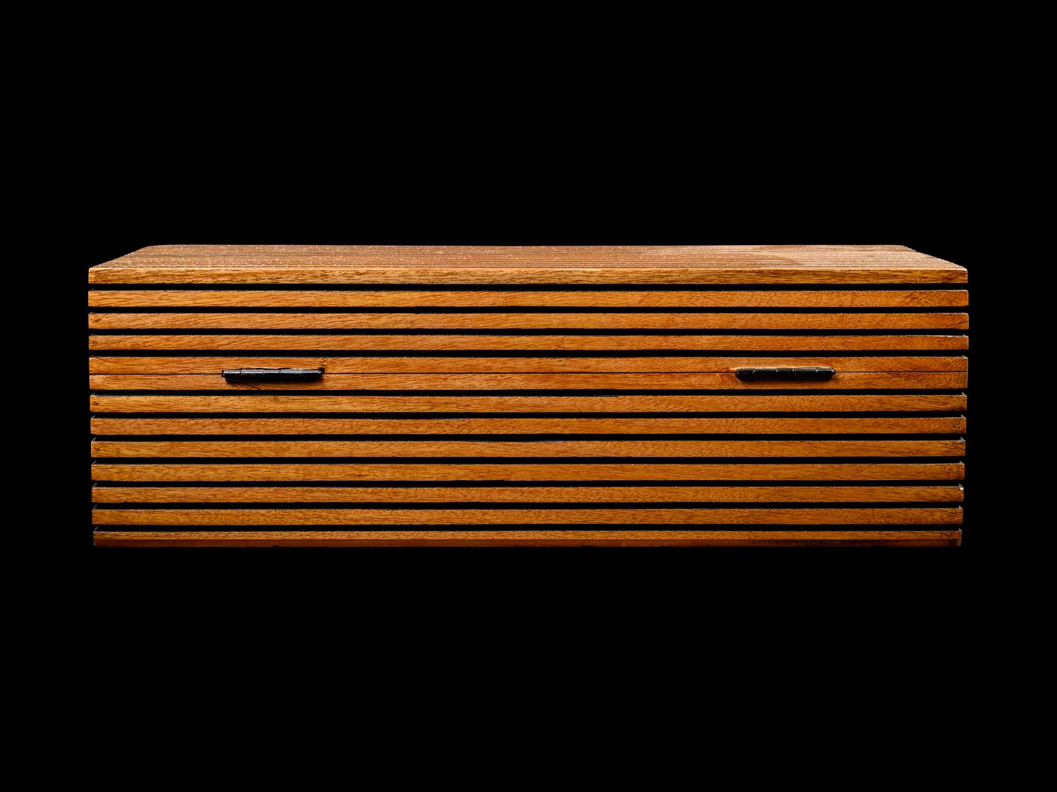 A Group of Five Carved Bowls and a Table Box