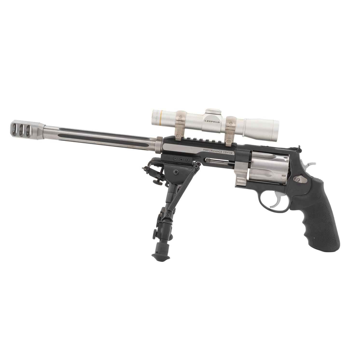 *Smith & Wesson Model 460 Performance Center Revolver with Leupold 2x20 Scope, Bipod, and Muzzle Brake