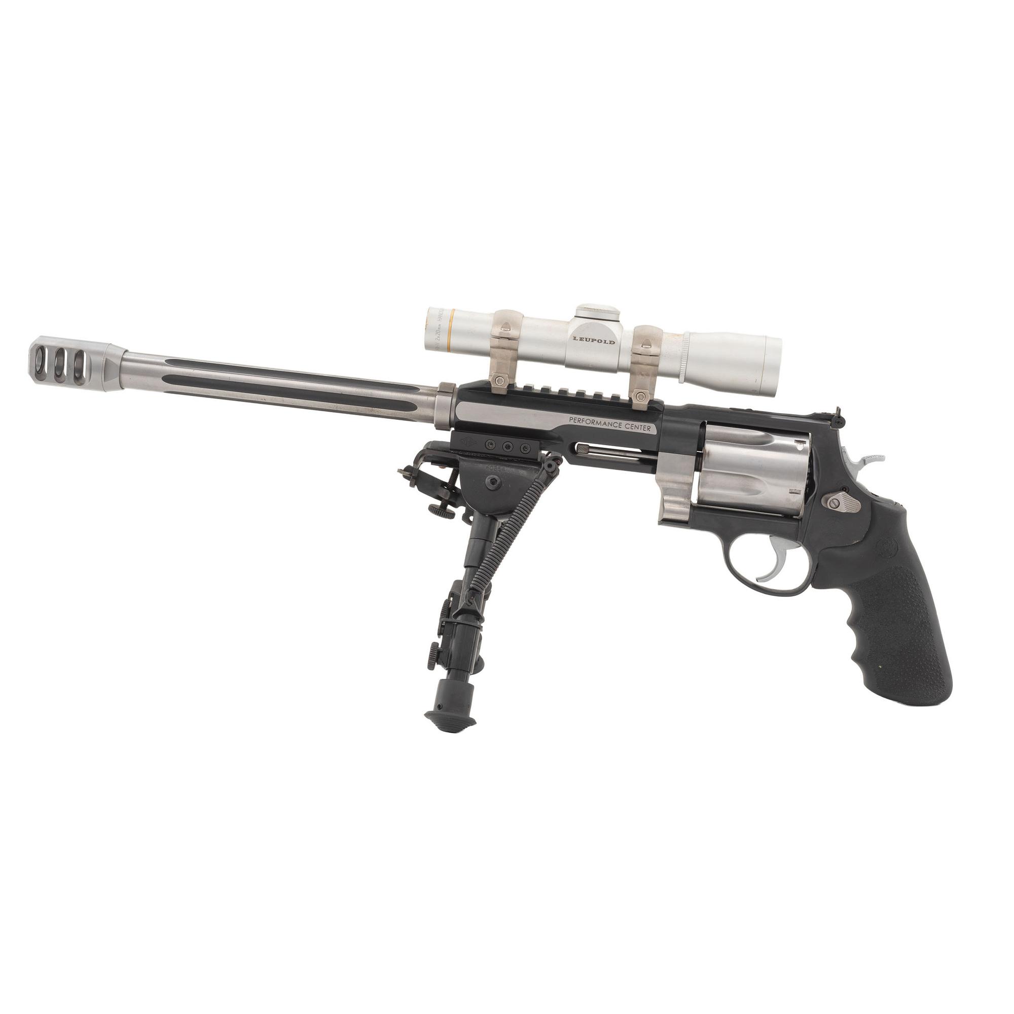 *Smith & Wesson Model 460 Performance Center Revolver with Leupold 2x20 Scope, Bipod, and Muzzle Brake