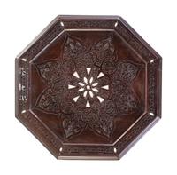 A Pair of Syrian Mother-of-Pearl Inlaid Walnut Side Tables