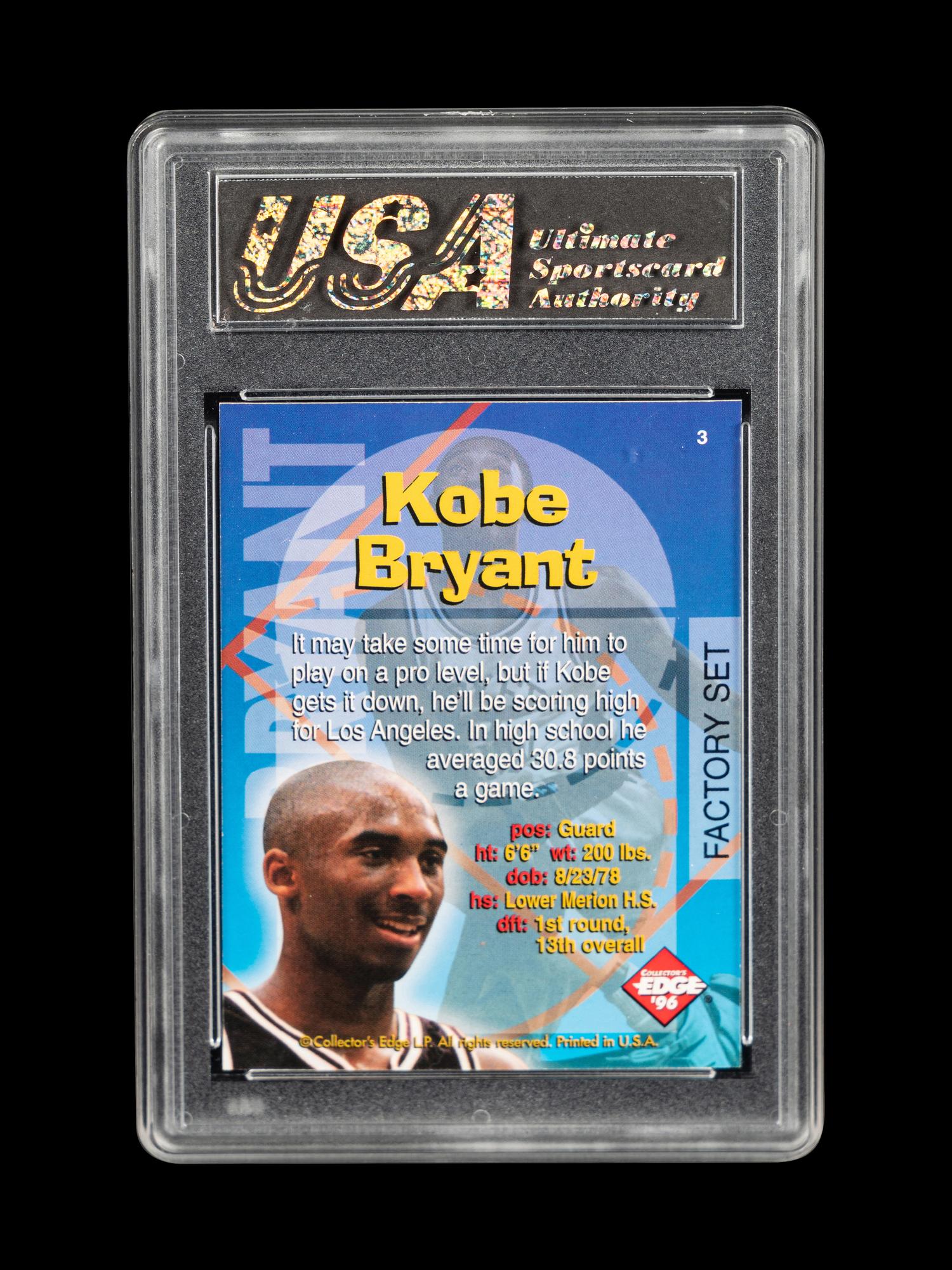 A Group of 1996-97 Collector's Edge Kobe Bryant Rookie Basketball Cards,