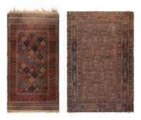 A Caucasian Wool Rug and an Afghan Wool Rug