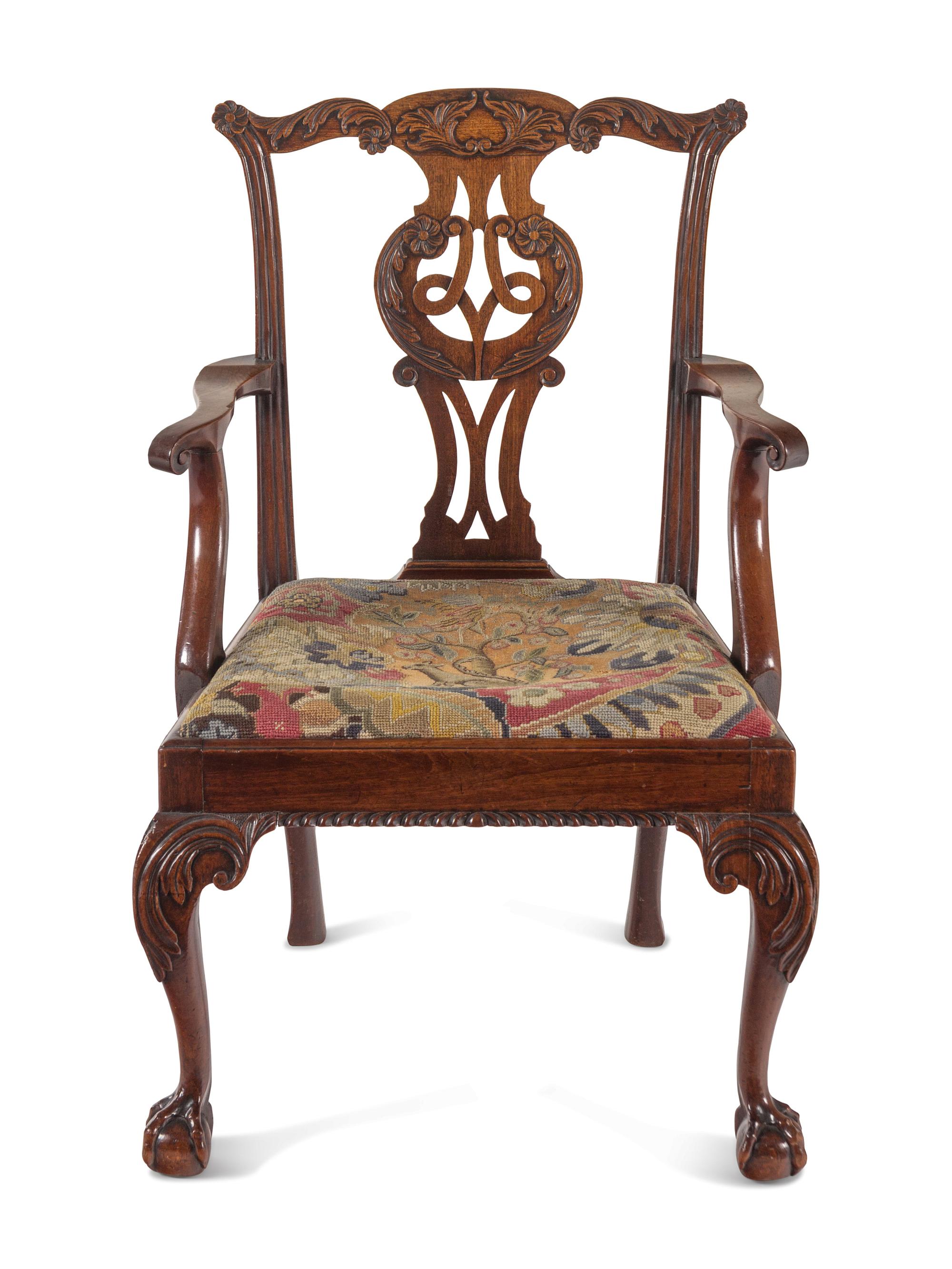 A George II Walnut Armchair