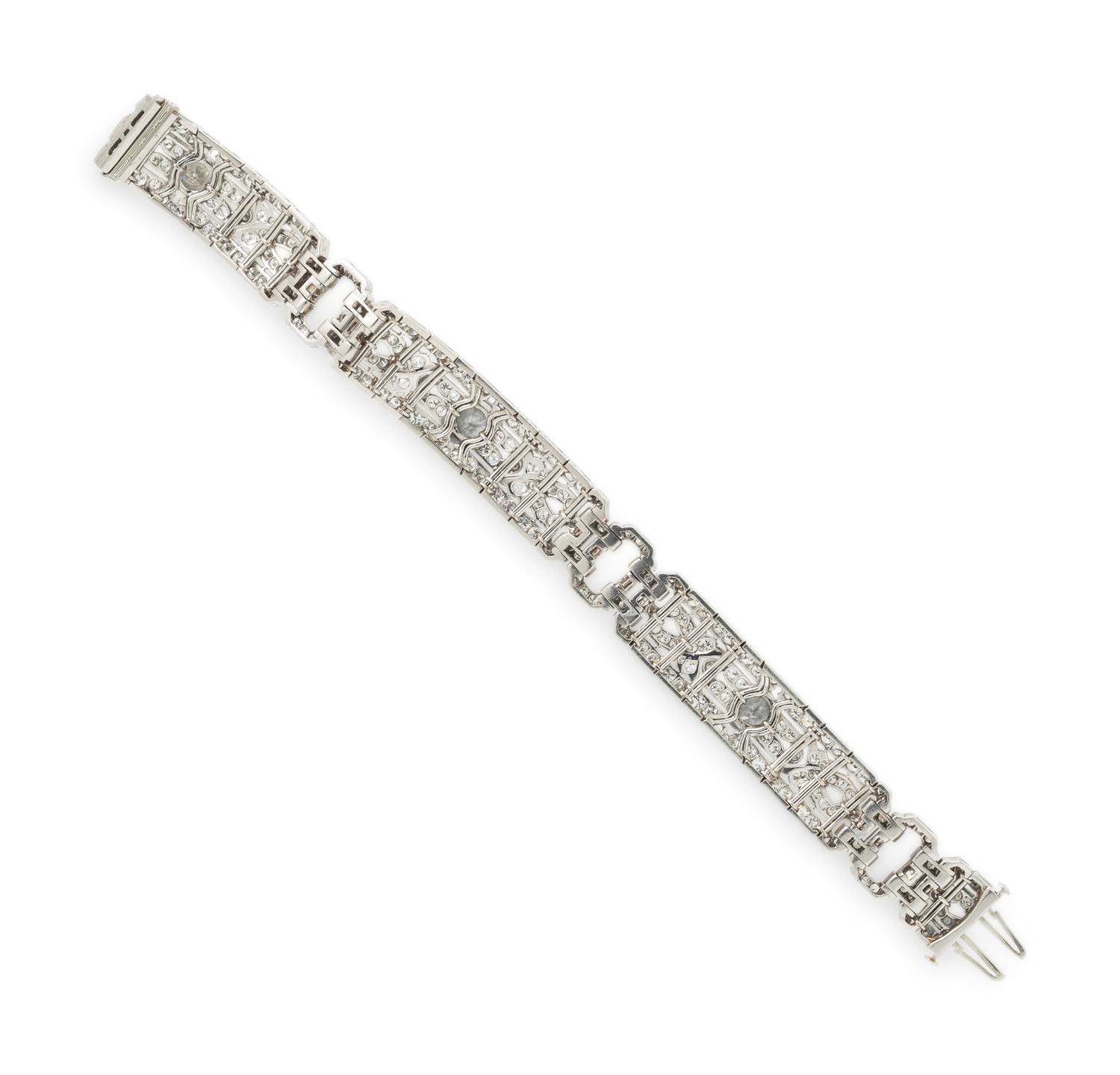 ART DECO, DIAMOND BRACELET