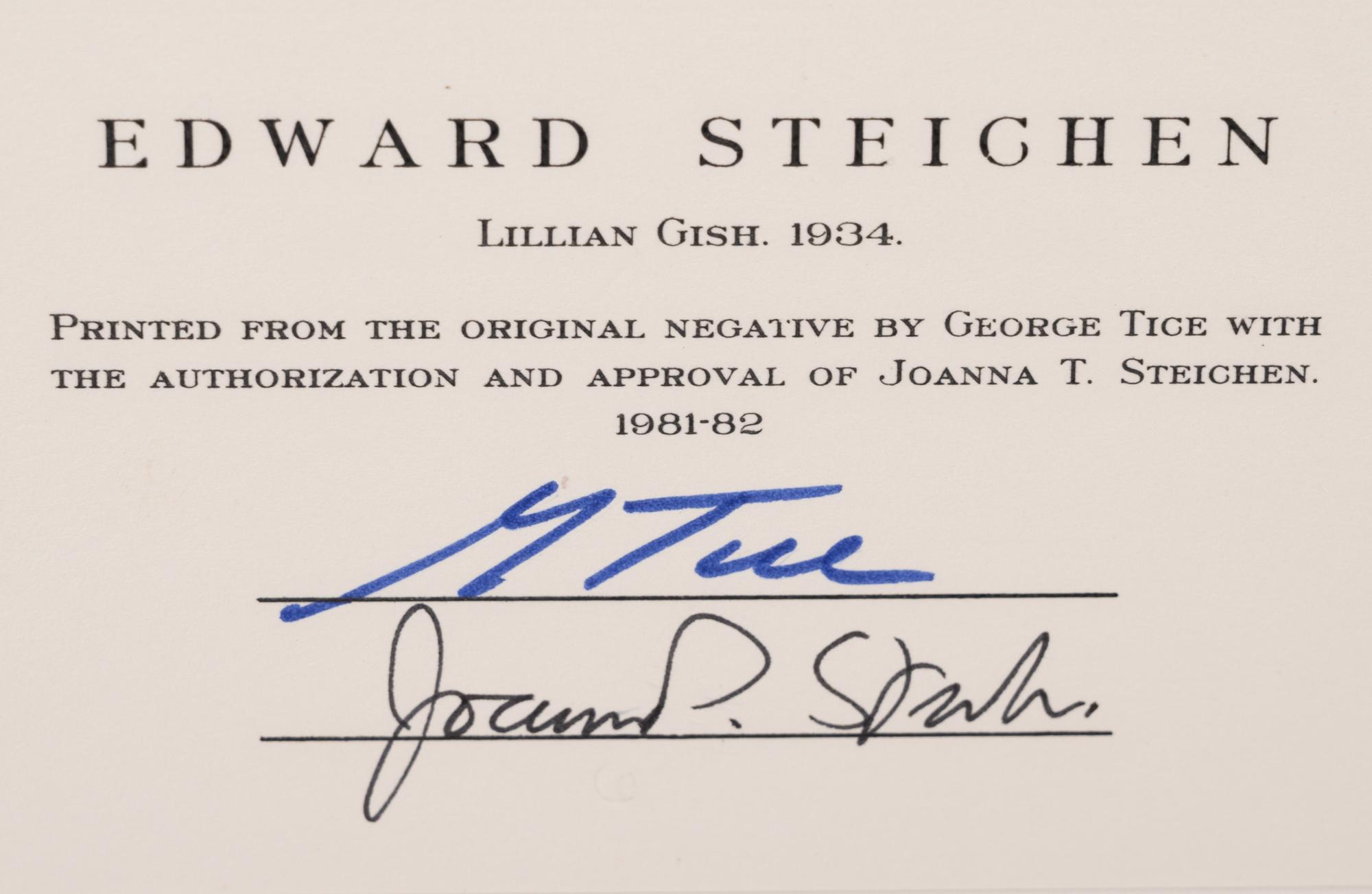 A group of five photographs (from Twenty-Five Photographs printed by George Tice with labels signed by George Tice and Joanna Steichen)