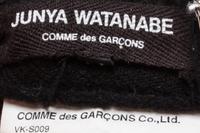 A Junya Wantanabe Black Wool Skirt, Size M.