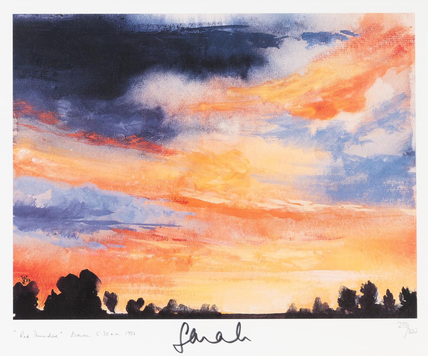 (History) FERGUSON, Sarah Margaret, Duchess of York (1959). Red Thunder: Dawn, 5:30 a.m. 1997.