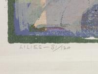 Five Works: Bishop's Chapel, edition 25/130; Spring Pastures , edition 23/130; Lilies , edition 31/120; New Mexico Village , edition 63/115; The Beaver Pond