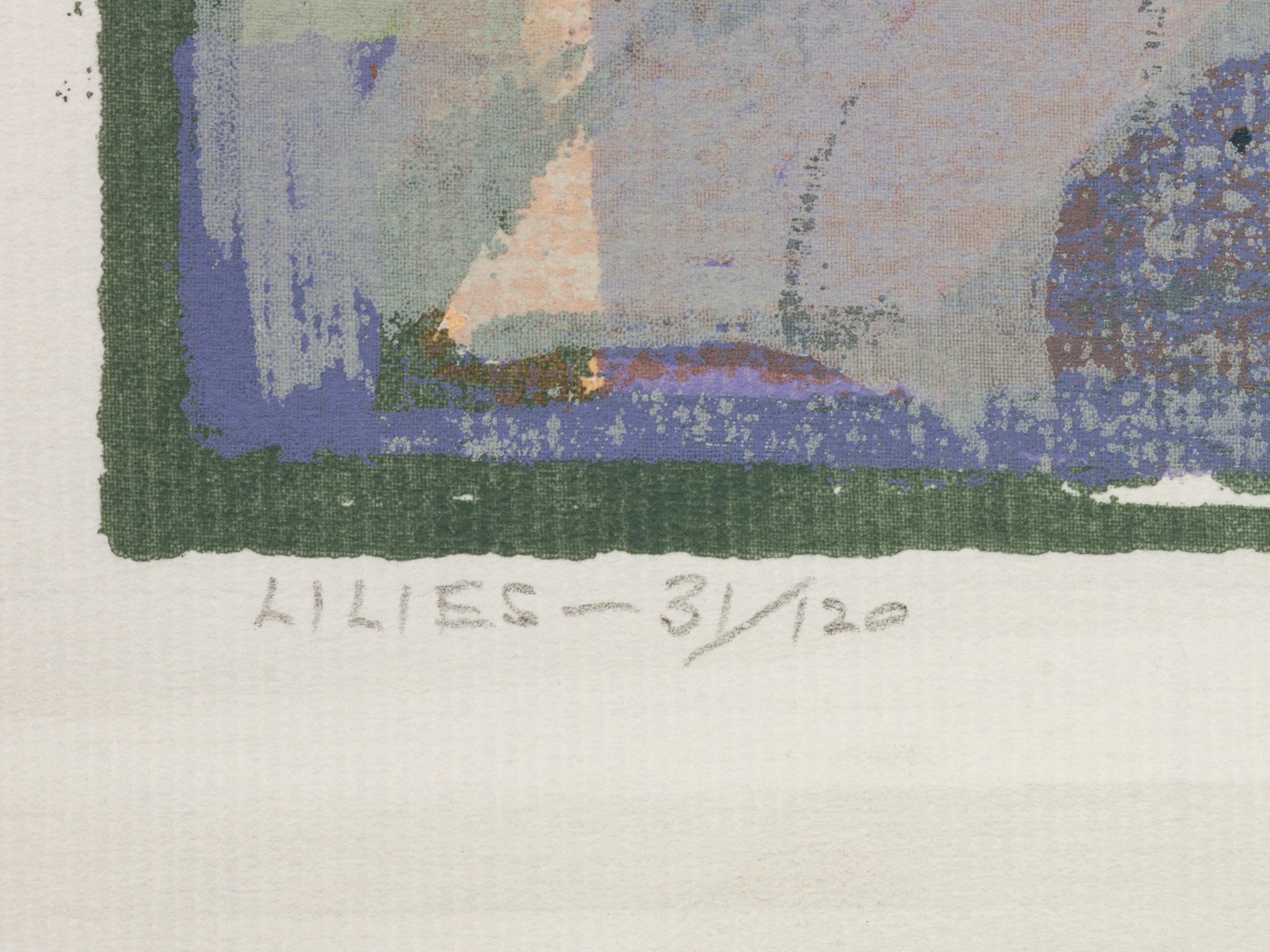 Five Works: Bishop's Chapel, edition 25/130; Spring Pastures , edition 23/130; Lilies , edition 31/120; New Mexico Village , edition 63/115; The Beaver Pond