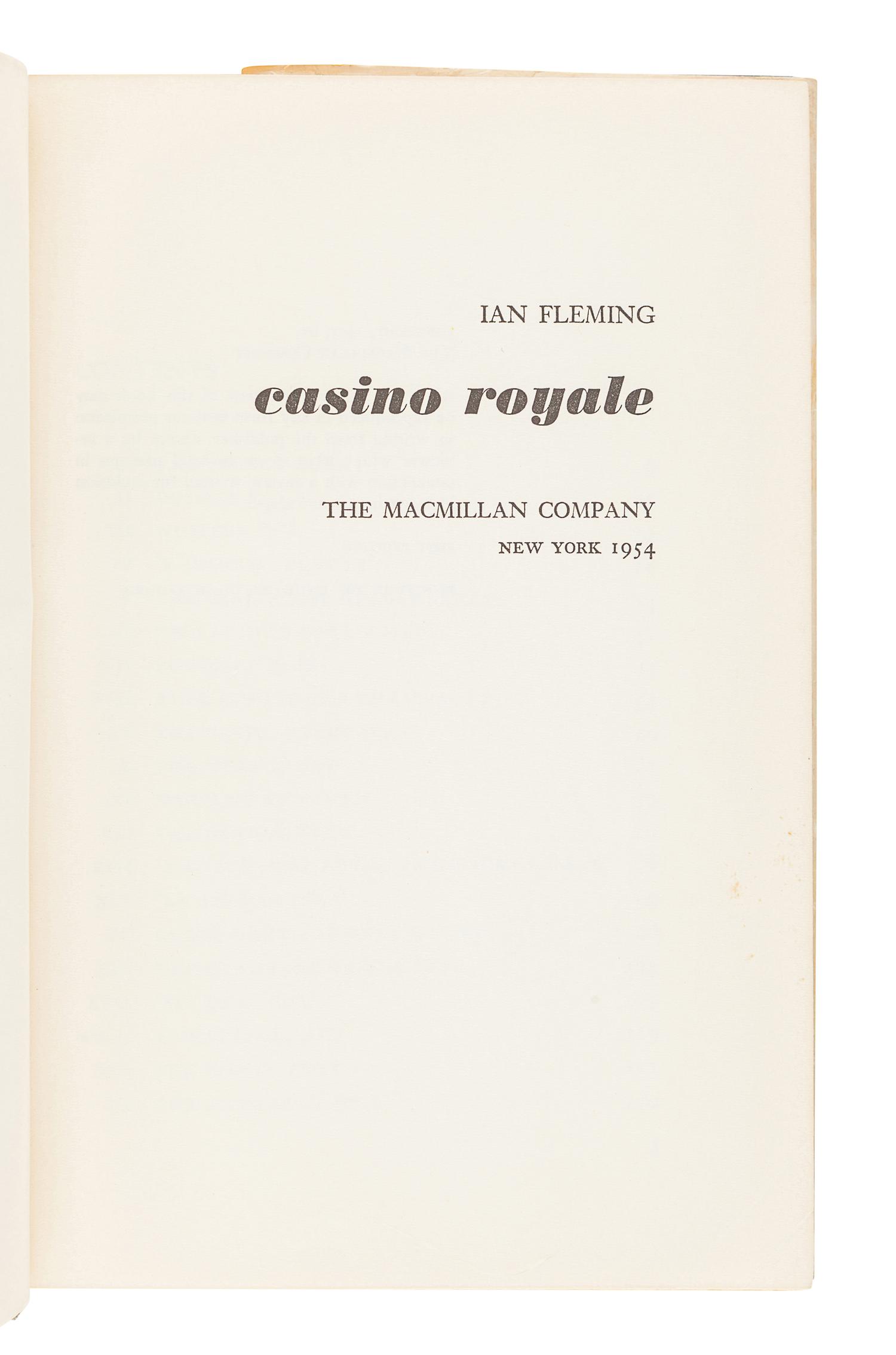 [FLEMING, Ian] -- [US EDITIONS AND PIRACIES]. A group of 5 works, comprising: