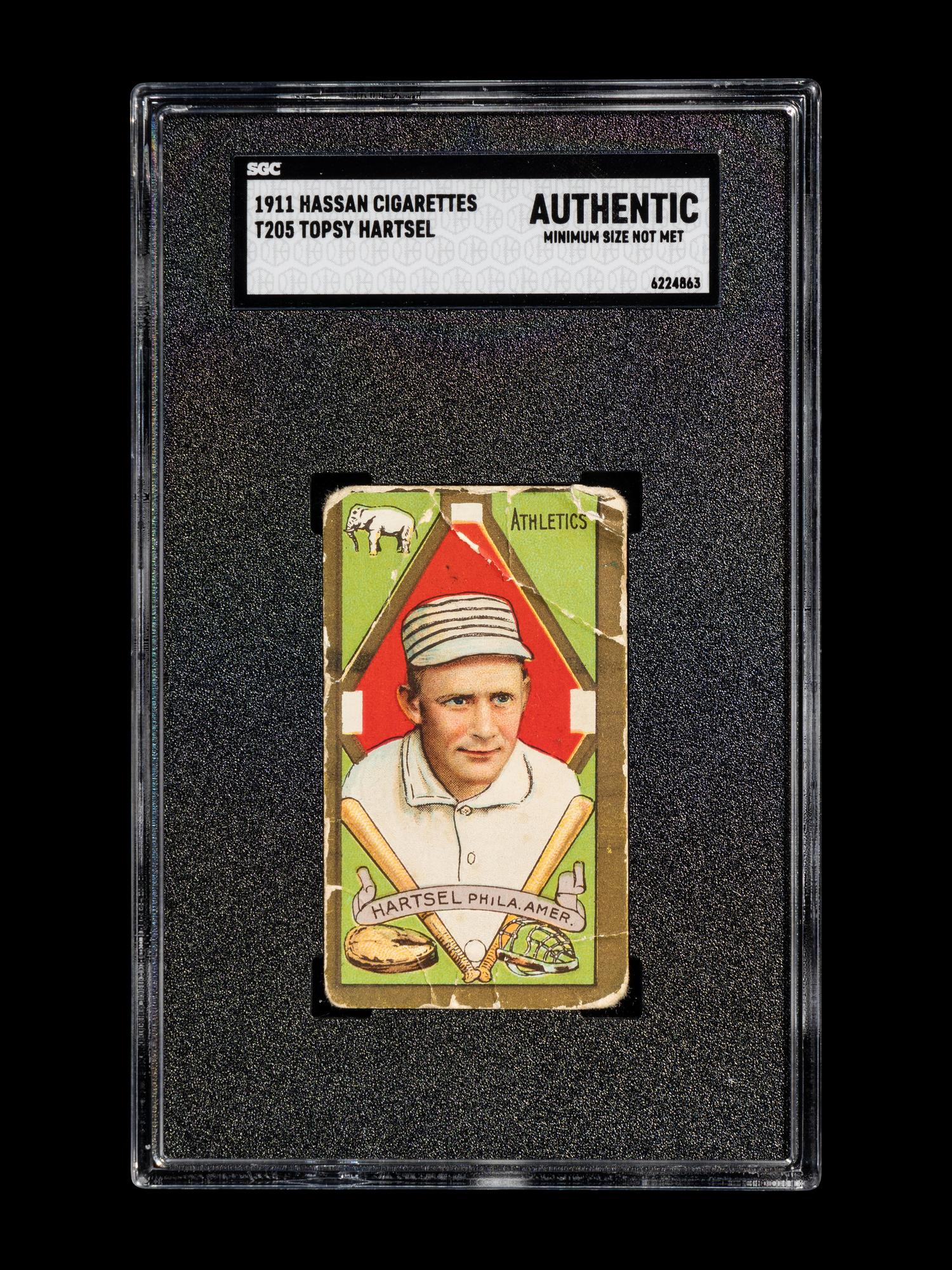 A Group of Three Early 20th Century Tobacco Baseball Cards (SGC AUTHENTIC),