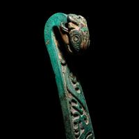Three Chinese Metal Belt Hooks, Warring States-Han Dynasty 戰國-漢 青銅帶鉤三件