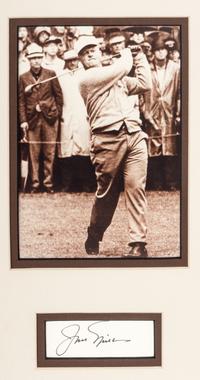A Group of Arnold Palmer and Jack Nicklaus Displays Featuring Dual Signed Autograph 1962 U.S. Open Presentation